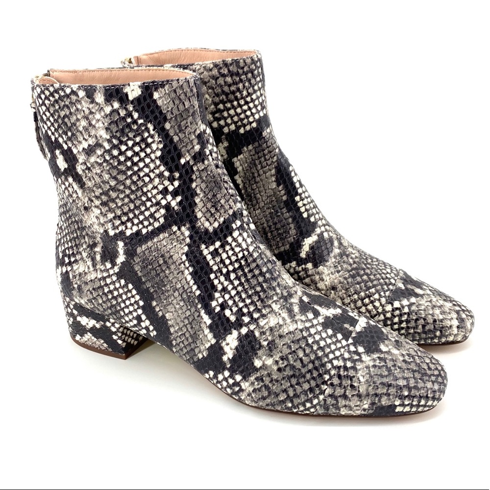 J. Crew Snakeskin Leather Boots - Worn Just 1x!